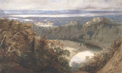 Ansicht von Chepstow, Wales von John Scarlett Davis