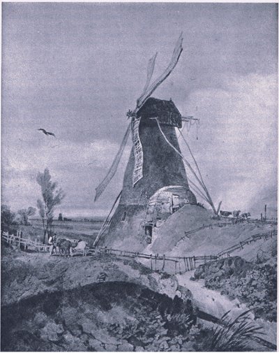 Eine Windmühle in Lincolnshire von John Sell Cotman