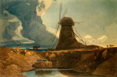 Entwässerungsmühle, Lincolnshire, 1810, 1947 von John Sell Cotman