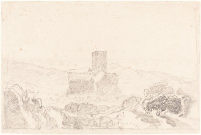 Landschaft mit Kirche von John Sell Cotman