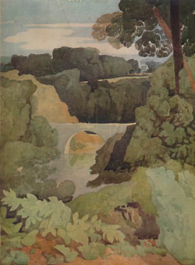 Neue Brücke, Durham, 1923 von John Sell Cotman