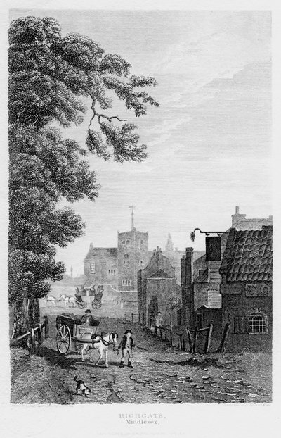 Highgate, London, 1814 von John Shury