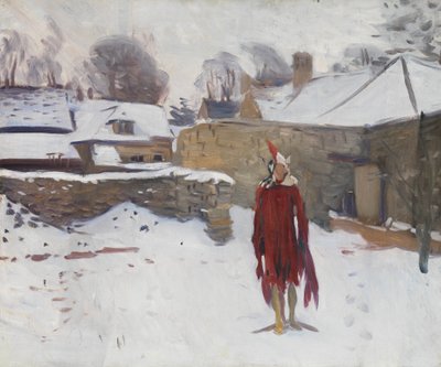 Männchen im Schnee, ca. 1891-93 von John Singer Sargent