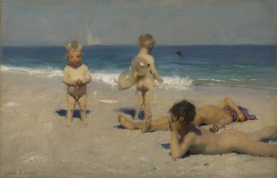 Neapolitanische Kinder beim Baden von John Singer Sargent