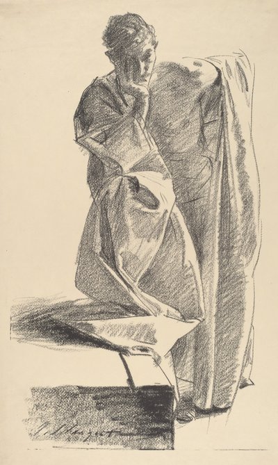 Studie eines jungen Mannes von John Singer Sargent