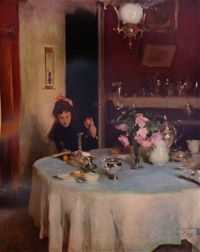 Der Frühstückstisch, 1884 1934 von John Singer Sargent
