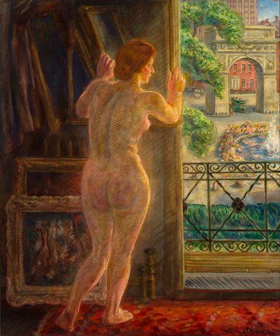 Blick auf den Washington Square von John French Sloan