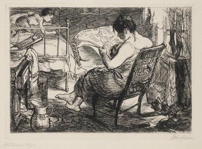 Die Seite der Frau von John French Sloan