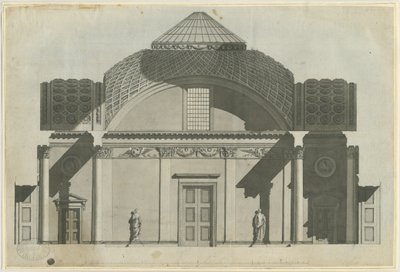 Chillington Hall: Sepia-Zeichnung, undatiert [1789] von John Soane