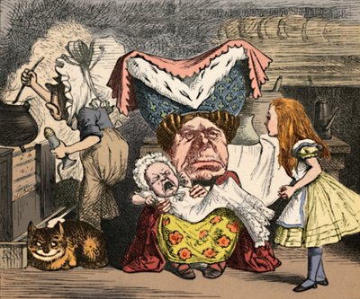 Alice, die Herzogin und das Baby von John Tenniel