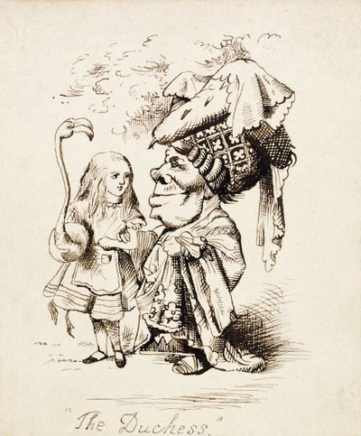 Die Herzogin, ca. 1865 von John Tenniel