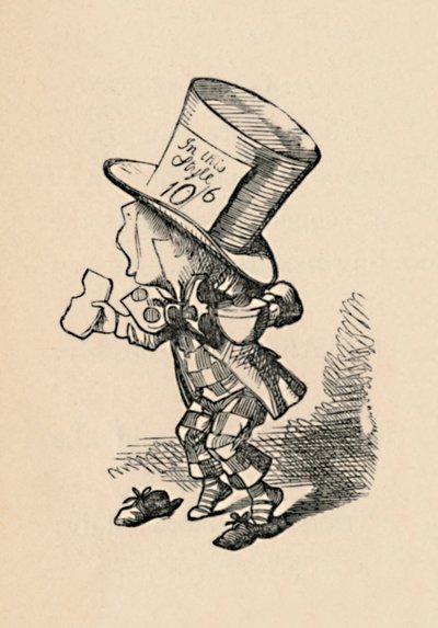 Der verrückte Hutmacher vor Gericht, 1889 von John Tenniel