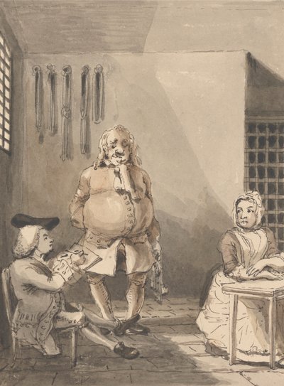 Hogarth zeichnet Sarah Malcolm von John Thomas Smith