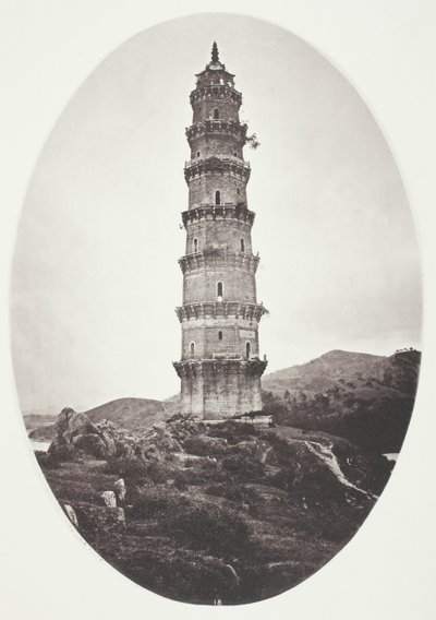 Eine Pagode in der Nähe von Chao-Chowfu von John Thomson