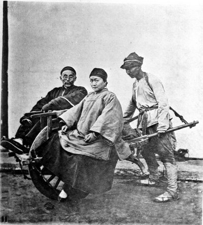 China, die Rikscha ca. 1870 (Foto) von John Thomson