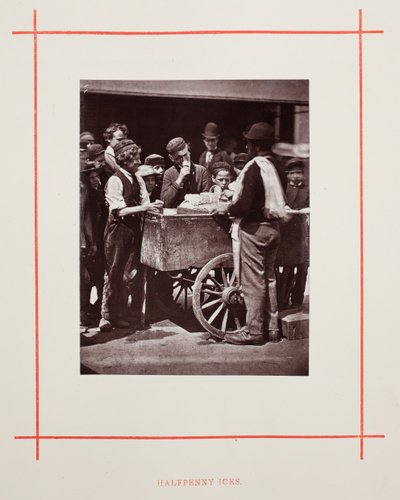 Halbpenny-Eis, 1877 von John Thomson