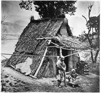 Berghütte, Provinz Huzeh, ca. 1867-72 von John Thomson