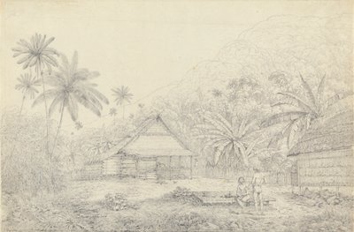 Ansicht der Insel Krakatau von John Webber