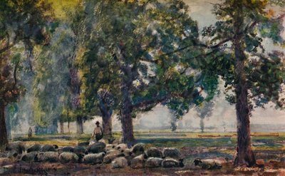 Die Herden hüten, um 1895 von John William Buxton Knight