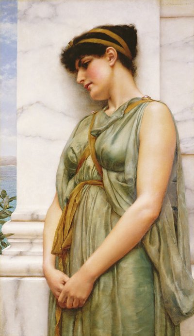 Pompejanisches Mädchen von John William Godward