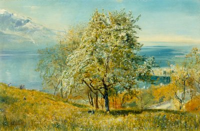 Ein Alpensee von John William Inchbold