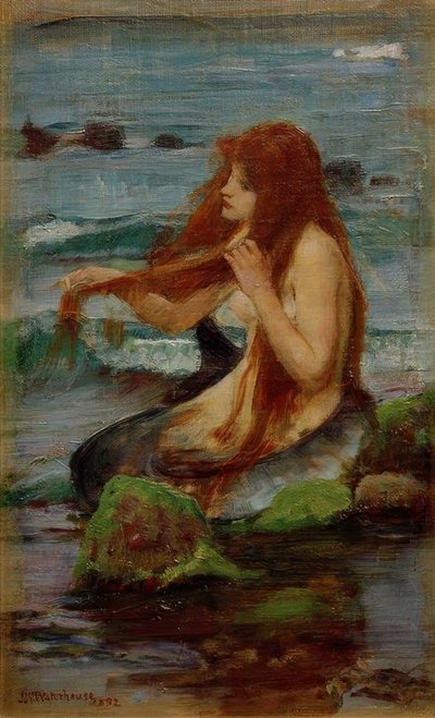 Eine Meerjungfrau von John William Waterhouse