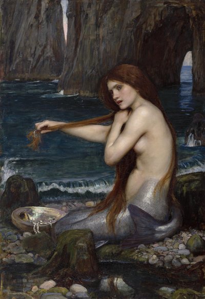 Eine Meerjungfrau, 1900 von John William Waterhouse