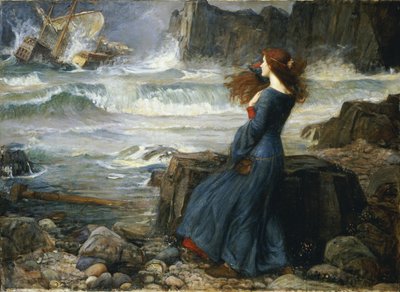 Miranda - Der Sturm, 1916 von John William Waterhouse