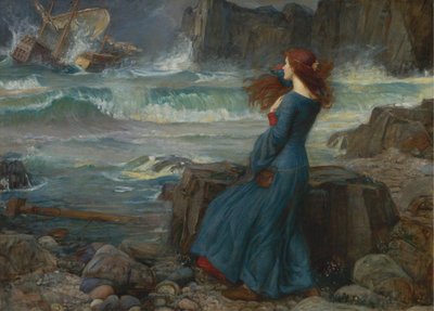 Miranda. Der Sturm, 1916 von John William Waterhouse