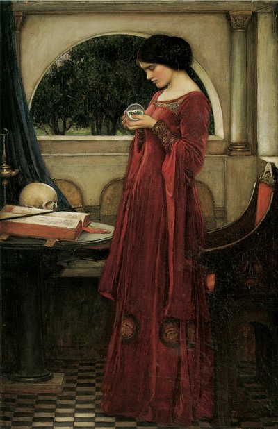Die Kristallkugel von John William Waterhouse