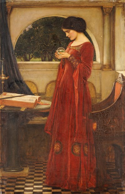 Die Kristallkugel, 1902 von John William Waterhouse
