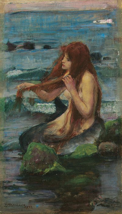 Die Meerjungfrau, 1892 von John William Waterhouse