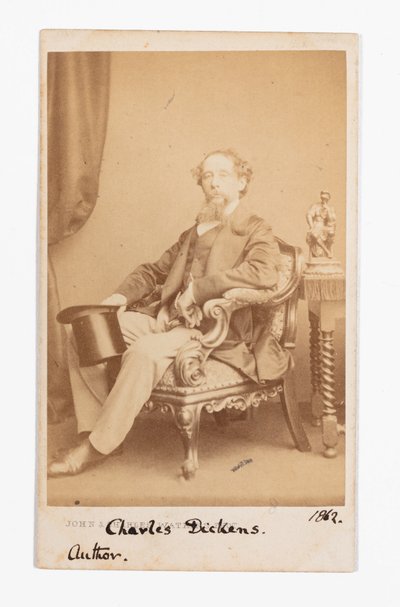 Carte-de-visite von Charles Dickens von John and Charles Watkins