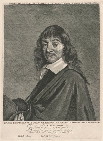 René Descartes von Jonas Suyderhoff, after Frans Hals