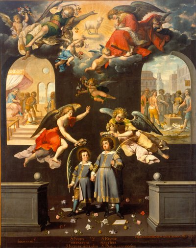 Die Heiligen Justus und Pastor von José Juárez