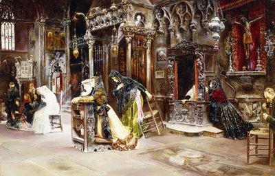Die Beichte, 1893 von Jose Gallegos Arnosa