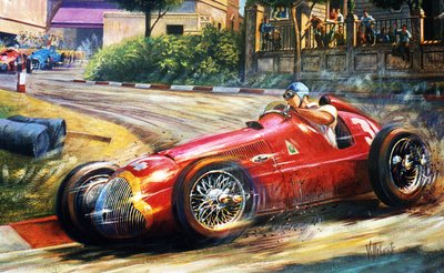 Juan Manuel Fangio, Straßen von Pescara von Jose Maria Villafuerte