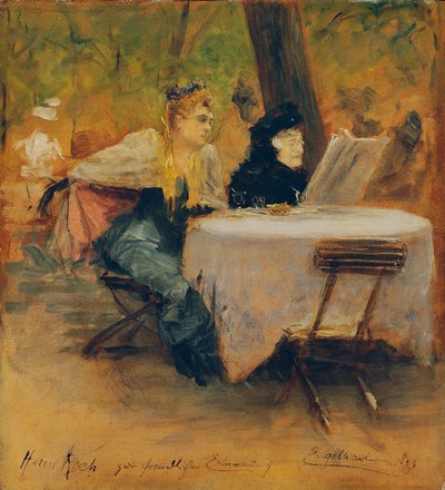 Im Gartenrestaurant von Josef Engelhart