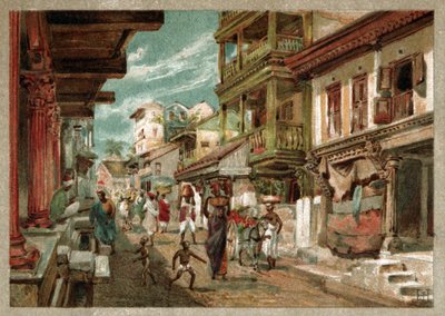 Straße in Mumbai von Josef Hoffman