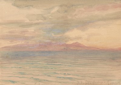 Sonnenuntergang im Golf von Karthago von Josef Hoffmann