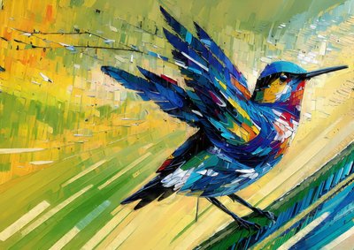 Tiere: Kolibri 3 von Josef Johann Michel