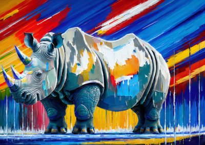 Nashorn 1 von Josef Johann Michel