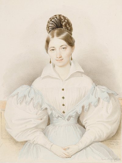 Porträt von Anna Plochl von Josef Nikolaus Kriehuber