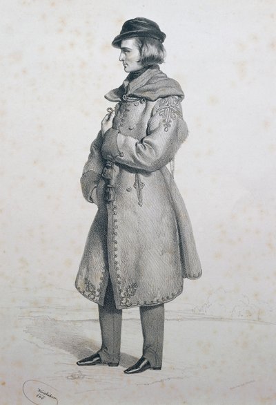 Porträt von Franz Liszt von Josef Nikolaus Kriehuber