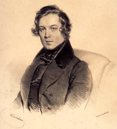 Robert Schumann 1810-1856, 1839 von Josef Nikolaus Kriehuber