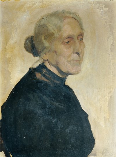Porträt einer alten Dame von Josef Wawra
