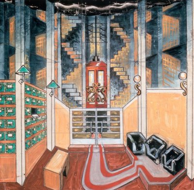 Janacek, Sache Makropulos (Bühnenbild) von Josef Čapek