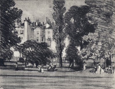 Park Lane, vom Park aus von Joseph (after) Pennell