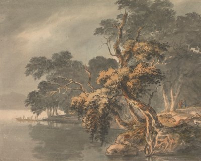 Herbstbäume an einem See von Joseph Barber