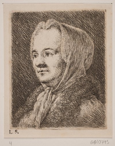 Brustbild einer mittelalten Frau von Joseph Brecheisen